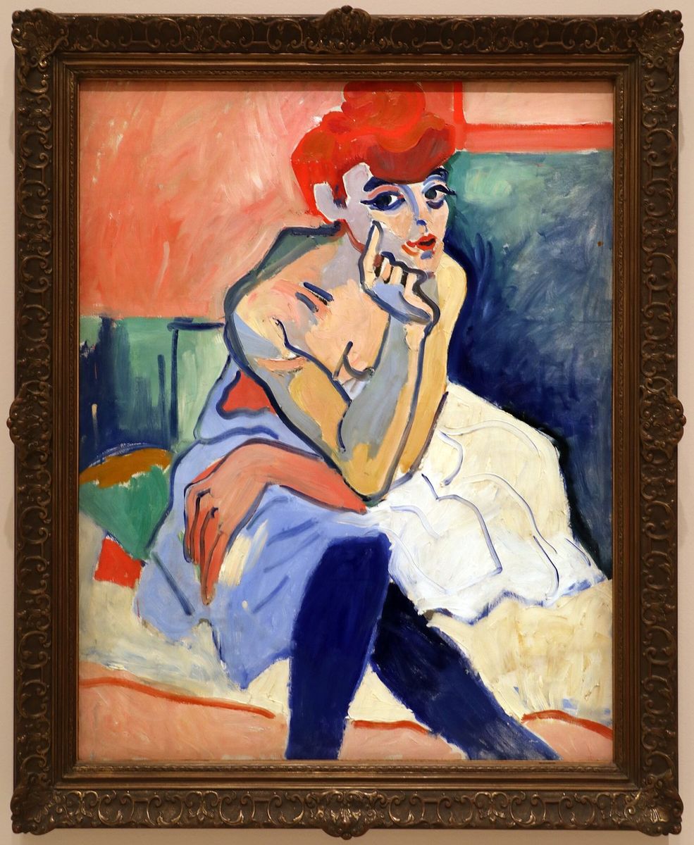 André derain, donna in camicia, 1906