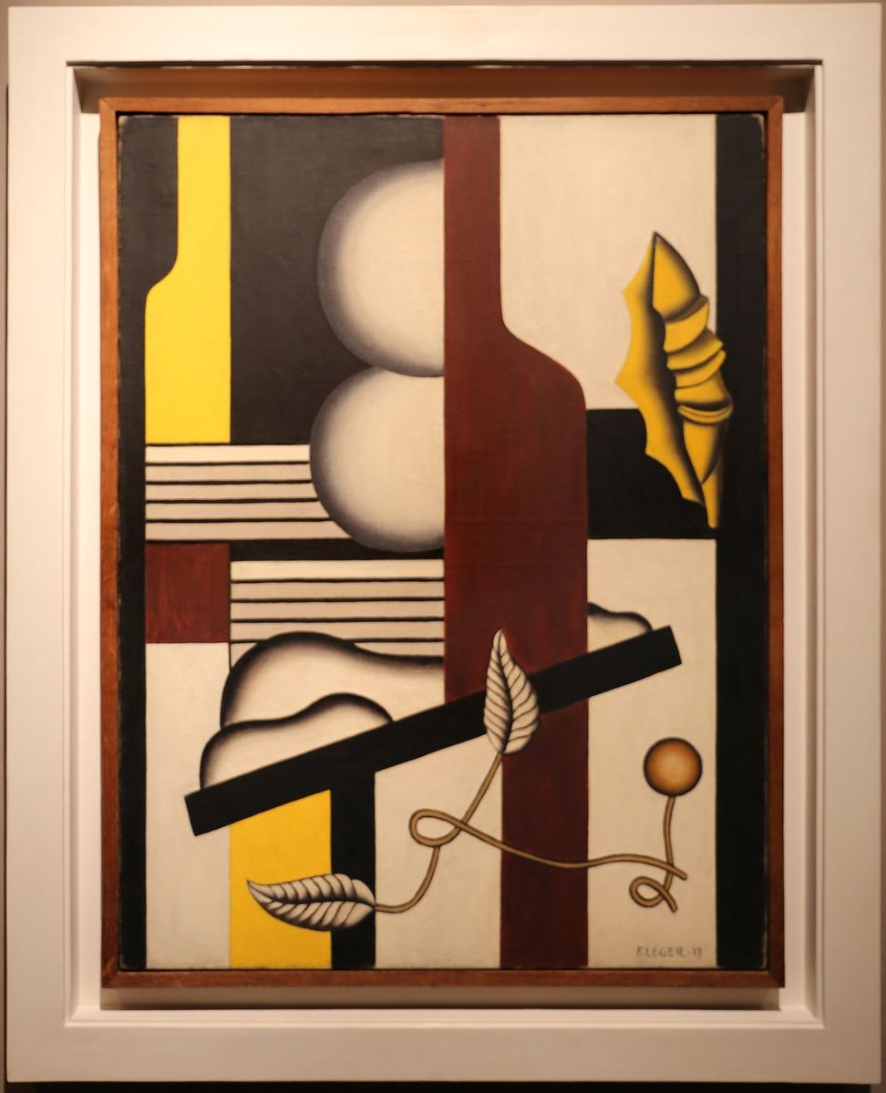 Fernand leger, natura morta con conchiglia gialla, 1927